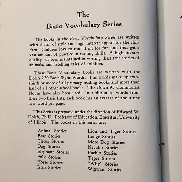 Animal Stories in Basic Vocabulary 1952 Edward Dolch HC Illustrated Animalcore - Picture 7 of 16